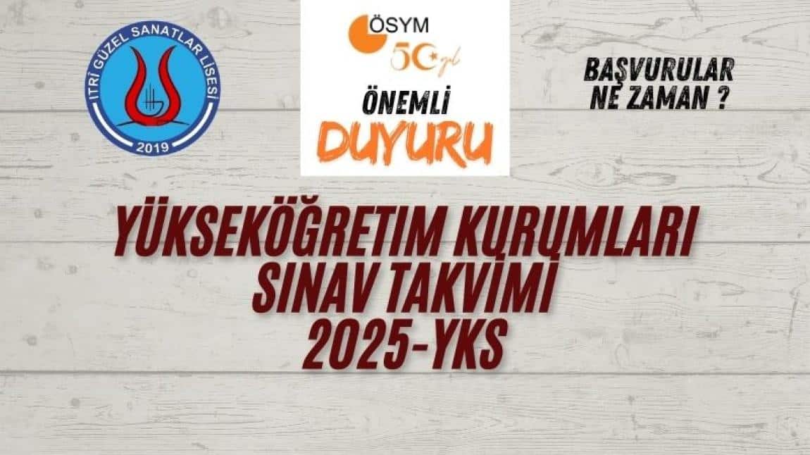 OSYM YKS Sınav Takvimini Açıkladı